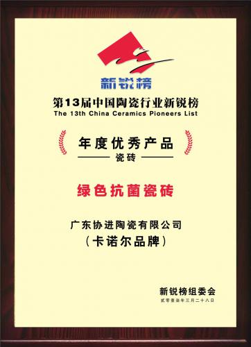 第13届中国陶瓷行业新锐奖