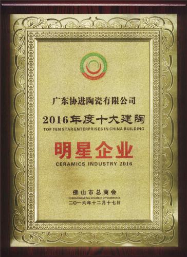 2016十大明星企业